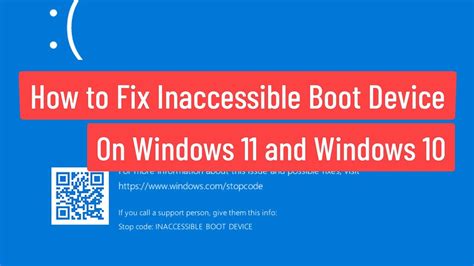 inaccessible boot device windows 11 after clone|new ssd no bootable device.